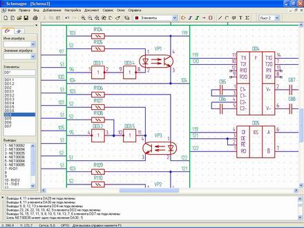 Редактор принципиальных схем