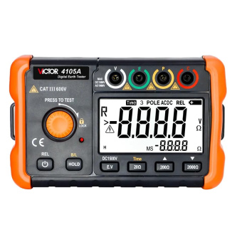 Цифровой измеритель сопротивления заземления VICTOR 4105A