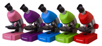 Микроскоп Bresser Junior 40x-640x, фиолетовый